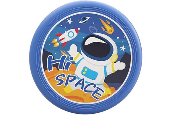 WUNZILO 1 pièce Frisbee Sportif, Frisbee d'extérieur, Sports de Plein air Amusants, adapté aux Joueurs Professionnels et Occasionnels(Style Astronaute)