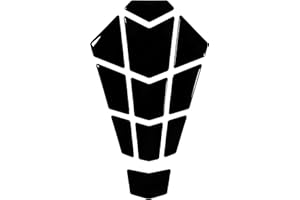 BIKE-label X500959 Protège-réservoir 3D noir, Autocollants moto