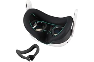 CBDYWVR VR Silicone Face Pad for MetaQuest 3, Sweatproof Silicone Face Cover for Quest 3 Headset, Washable Lightproof Face Cushion VR Silicone Accessories Compatible with Quest 3