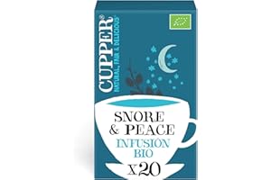 Cupper Infusión Ecológica Snore&Peace, 20 Bolsitas