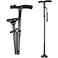 Smart Cane Freedom Edition Folding Cane with T Handle, Original Black