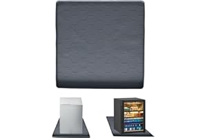 ALLESHELFER Kühlschrankmatte, Mini-Kühlschrank-Tropfmatte, Silikon Kühlschrankmatten mit Erhöhtem Rand Kühlschrank Tropfschale Kühlschrank Bodenschutz für Kühlschrank Waschmaschine (WabenSchwarz-60x60cm)