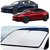 Spigen Tesla Model Y Juniper 2026-2025 & Legacy 2024-2023 Katlanır &Ouml;n Cam UV Korumalı G&uuml;neşlik TO260 - ACP06160 (Spigen TR Ga