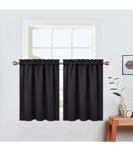 Liveinu Kastgordijnen voor Keuken, Stofdichte Gordijn voor Planken Wandpaneel Hangende Deuropening Noren, Privacy Korte Gordijnen voor Kast Opbergruimte, Grijs, 140x80cm