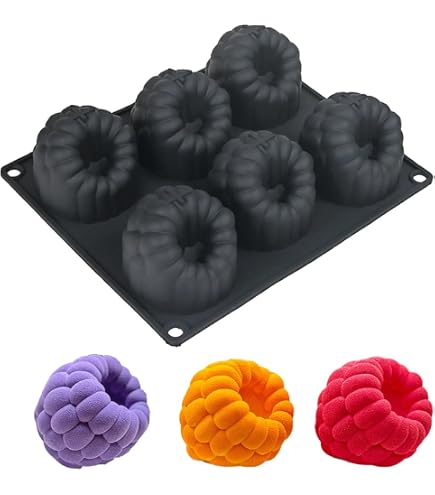 TOPBSFARNY Silikon-Mango-Kuchenform Mit 4 Löchern, Für