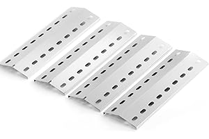 FIRXZYMZ 41 x 14cm Edelstahl Brennerabdeckung Heizplatte Ersatzteile für Tepro Richfield, Allgrill Modell CBD-410BYB, Napoleons Rogue 2, Mayer Barbecue, Coobinox, Buffalo Grill,Hitzeschild Zubehör