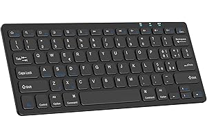 KBCASE Tastiera Wireless Bluetooth per iPad, Universale Ultra Tastiera Wireless per Tablet Samsung/Windows/Android/iOS/iPad//Telefoni, Layout Italiano QWERTY,2 Batterie AA