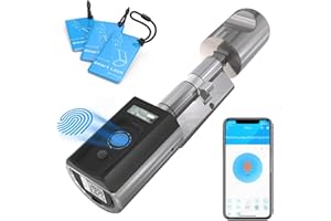 WELOCK Fingerabdruck Türöffner Türschloss Fingerprint Schloss Schließzylinder Elektronischer Schließzylinder IP65 mit RFID-Ka