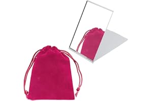 LSYYSL Home_Mirror 2970877031 składane lusterko do makijażu, 8,5 x 5 cm, aluminium, kwadratowe, przenośne