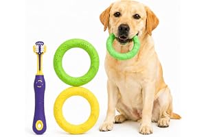 Cryptisg 2 st hundbitring, 12 cm hundleksak | Bittbeständig, hållbar interaktiv träningsring för träning sport utomhus små me