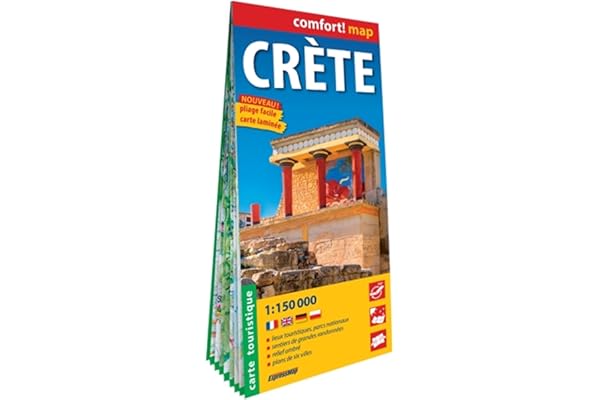 Crète 1/150.000 (carte grand format laminée)
