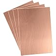 Sourcingmap 7X10cm Single Sided Copper Clad Laminate PCB Circuit Board Brown 4pcs