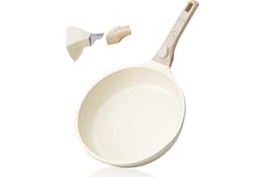 RIOVARM 20 cm Induction Antiadhésive Poêle à frire avec Poignées Détachables, Poêles à œufs sans PFOA, Poêle à omelette Convient pour le lave-vaisselle et le four, Camping Pan Pour tous les poêles