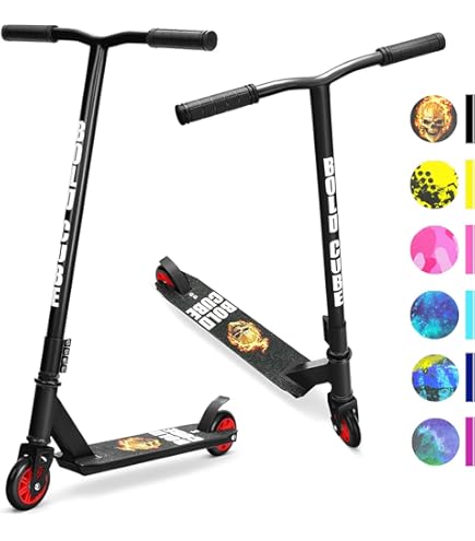 Razor Flashback Kick Scooter - Black: Steel Frame, Hand Brake, 220 Lb Capacity