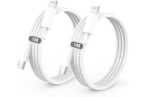 BSTOEM Cavo IPhone USB C Lightning,Cavo Di Ricarica Rapida,2 Pezzi 1M+1M Cavetto USB C Lightning Per IPhone 14/13/13pro/12/12 Pro/Max/12/Mini/11/11 Pro/Max/Se/Xs Max/Xs/Xr/X/8/8 Plus/7/6s/6 Plus 5s/5c/Ipad