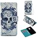 Produktbild Samsung A6 PLUS Hülle, Samsung A6 PLUS Schutzhülle, Samsung A6 PLUS cover Alfort Lederhülle Design Dual Use Flip Hülle Cover Schale Book Type PU Leder + PC Hülle Innere Magnetverschluss Flip Case Wallet Case für Samsung A6 PLUS Smartphone Ledercase Tasche Taschen Schalen Handytasche mit Standfunktion und Kartenfächer ( Blaues Muster )