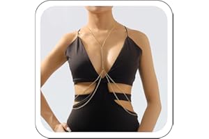 Wendalern Strass Corpo Catena Per Le Donne A Strati Cristallo Corpo Collana Sexy Spiaggia Bikini Reggiseno Catena Scintillante Diamante Nappa Pancia Vita Catena Nightclub Corpo Accessorio Gioielli
