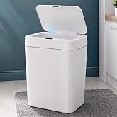 12 Litre Sens&ouml;rl&uuml; &Ccedil;&ouml;p Kovası, Otomatik Temassız Akıllı &Ccedil;&ouml;p Kutusu, Sessiz Kapanan Kapaklı, 2 AA Pille &Ccedil;alışan, Banyo, Mutfak 