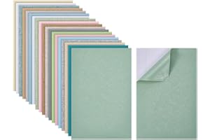 GOMAKERER 18 Sheets DollHouse Wallpaper, Mixed Colors Plastic Dollhouse Floorboards Miniatures Dollhouse Decoration Accessories for Living Room Bedroom in Doll Houses Decoration