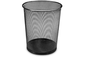 Clic-And-Get Papierkorb 19 l, schwarzer Metalldraht