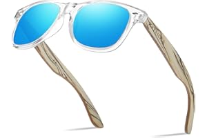 KITHDIA Gafas De Sol De Madera Polarizadas Mujer Hombres Protección Contra Rayos Ultravioleta Marco De Bambú Gafas De Sol S5505
