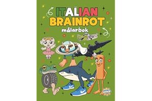 Brainrot målarbok: Tralalero Tralala målarbild för barn, italiensk Brainrot målarbok — En meme-karaktär målarupplevelse (Målar avkopplande utrymmen)