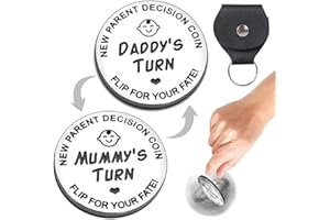 WeddHuis 1pcs Regalo di Battesimo per Bambini e Bambine, Regalo di Nascita, Moneta dell'Angelo Custode, Regalo per futuri Papà e Mamme (include Custodia Protettiva)