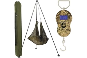 DNA LEISURE NGT Lightweight Fish Weighing Tripod System & 40kg/88lb Digital Scale & Sling