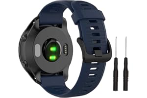 ISABAKE Strap for Forerunner 945/935, 22mm Silicone Watch Band for Forerunner 955/965, Garmin Fenix 6/5, Quatix 5