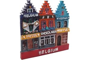 MUYU MAGNET Belgica 3D imán de nevera viaje recuerdo regalo colección, hogar y cocina decoración magnética etiqueta engomada belga refrigerador imán
