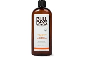 Bulldog Gel douche Citron et Bergamote pour hommes, Naturel, Gel douche rafraîchissant pour hommes, 500 ml