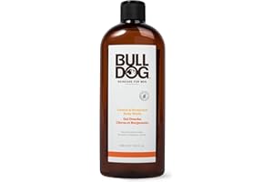 Bulldog Gel douche Citron et Bergamote pour hommes, Naturel, Gel douche rafraîchissant pour hommes, 500 ml