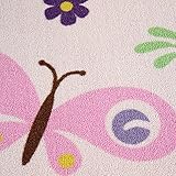 Infantastic Kinderteppich Schmetterling in Größe 80/150 cm/120/170 cm/160/230 cm/200/290 cm in bunten Farben aus widerstandfähigem Polyester mit 7 mm Höhe - 5