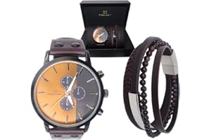 Giorgio & Dario Coffret Cadeau Montre Homme & Bracelet Parure Homme
