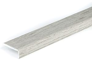 CEZAR SELF-Adhesive Wood Effect Threshold 1M Door Stops End Laminate Floor Edge Strip Trim TMW Profiles (Selma Oak)