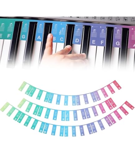 Adesivi Per Tastiera Di Pianoforte Per 88/61/54/49/37/32 Tasti - Foto 5