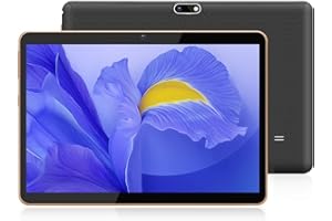 YOTOPT Tablet 10 Pollici Tablet, Doppia SIM, Android Tablet PC, 4GB RAM, 64GB ROM(256GB Espansione), schermo HD IPS, 6000mAh, Tablet in offerta con WIFI, Bluetooth, GPS, Nero
