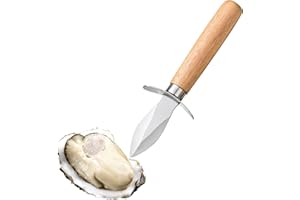 ZAHD Coltello Ostriche，Strumento Per Frutti Di Mare，Apri ostriche con Protezione，coltelli da ostrica con manico，Coltello per ostrica，Set coltelli ostrica，ostriche Manico,Apri ostriche Manico in Legno