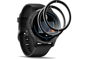 Vuciya [4 sztuki] Szkło hartowane folia ochronna kompatybilna z Garmin Venu, 3D, pełna okładka, odporna na zarysowania, odciski palców, ochrona ekranu HD