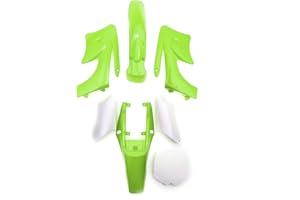 TUOSERVO 47cc 49cc Fender Fairing Mini Moto Dirtbike Plastic Pocket Dirt Bike Set (Green)