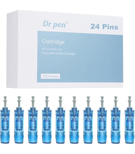 MONA Ultima A6 - 10 Aghi Di Ricambio Per Dr. Pen (12 Pin) - Cartucce Sterili Monouso Per Microneedling, Adatte A Scanalatura A Baionetta