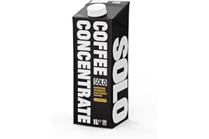 SOLO COFFEE Solo Cold Brew Coffee Concentrate | Espresso Strength | Instant Barista Grade Coffee | Iced Coffee And Espresso Martini Mix | Natural |1L | 20 Double Shots