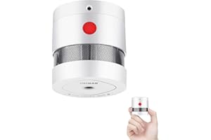 HEIMAN Mini Detector de Humo, 10 años de duración de la batería (batería incluida), Certificado CE, Detector de Incendios fotoeléctrico Independiente con Cinta Adhesiva 3M-HS3SA (1)