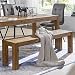 Produktbild FineBuy Esszimmer Sitzbank Massiv-Holz Sheesham 140 x 45 x 35 cm Design Holz-Bank Natur-Produkt Küchenbank Landhaus-Stil dunkel-braun Bank 3-Sitzer für Innen ohne Rücken-Lehne Echt-Holz unbehandelt