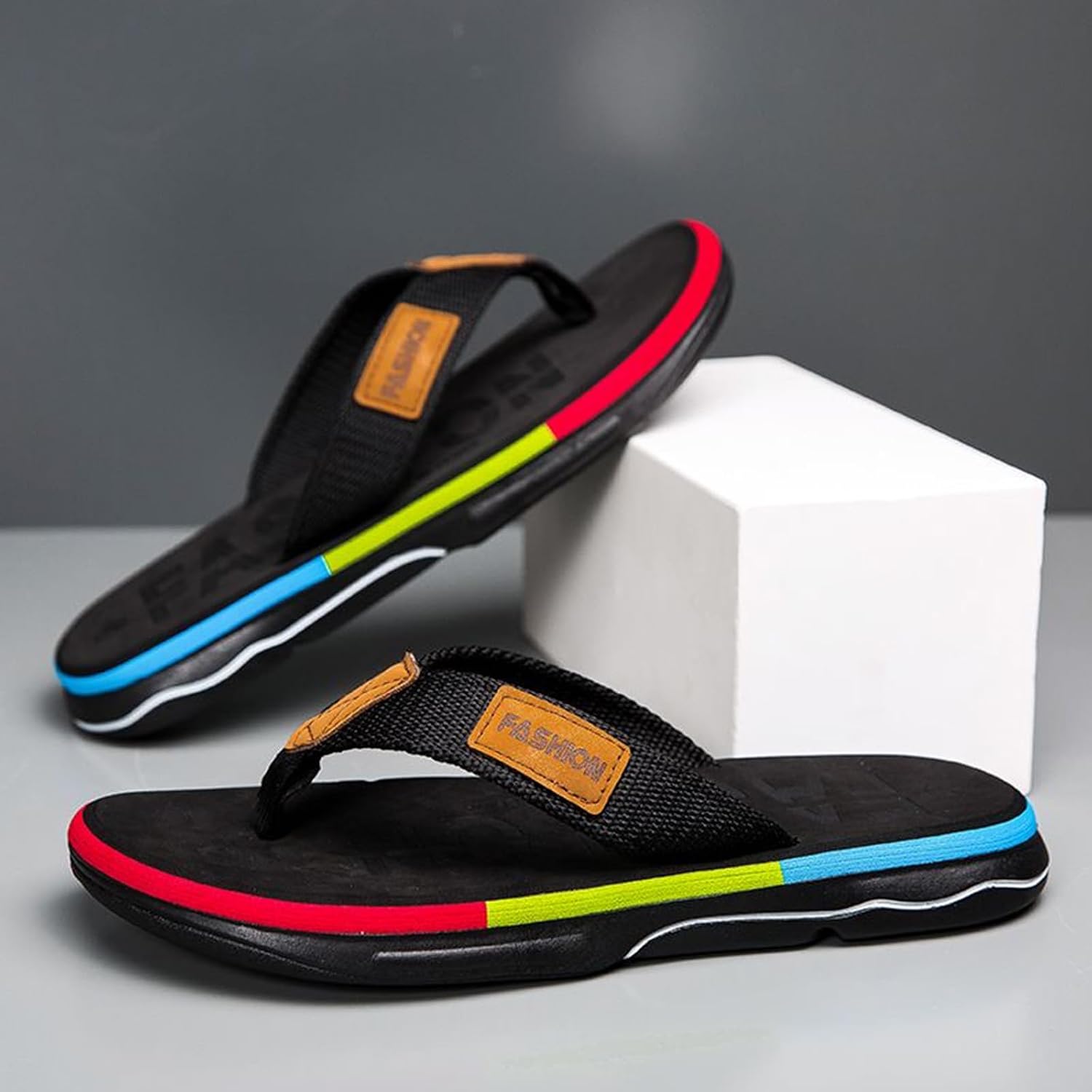 Chanclas antideslizantes para hombre, cómodas, para caminar, para interiores y exteriores