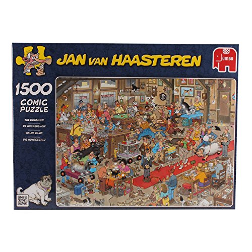 Preisvergleich Produktbild Jumbo 13035 - Jan van Haasteren - Die Hundshow - 1500 Teile