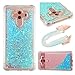 Produktbild Hülle für Huawei Mate 10 Pro [Nicht für Mate 10], Kreative Etui Hülle Glitzer Flüssig Handyhülle Schutz Case Kristal Durchsichtig Transparent Kristall Weich Silikon TPU Handytasche Cover für Huawei Mate 10 Pro,Hancda Glitter Bling Sparkle Flüssig 3D Liquid Glänzend Cool Backcover Durchsichtig Handy Tasche Stoßfest Flexibel Dünn Bumper Case Kratzfeste Schale für Huawei Mate 10 Pro - Blau