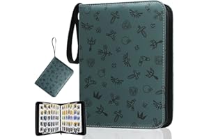 JoyHood Classeur Cartes pour Carte Amiibo de Zelda Tears of the Kingdom & Breath of the Wild, Albums pour Cartes Livre Rangement Carte Compatible avec Mini Cartes Amiibo ACNH - 300 Emplacements