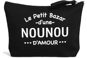 COLOFALLA Cadeau Nounou Trousse pour Nounou Pochette Double Face Cadeau de Fin d'année Scolaire Maternelle Noël