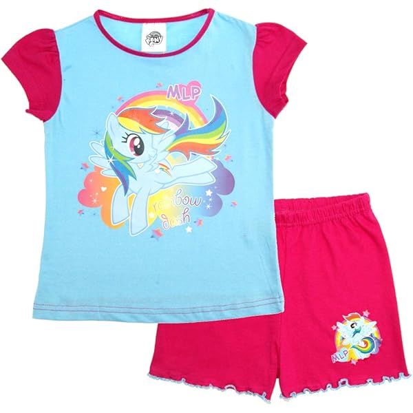 Pigiamino Corto Pokémon Pikachu & Eevee Per Bambine - Set Estate In Cotone 100% Con Maniche A Balze - Foto 5